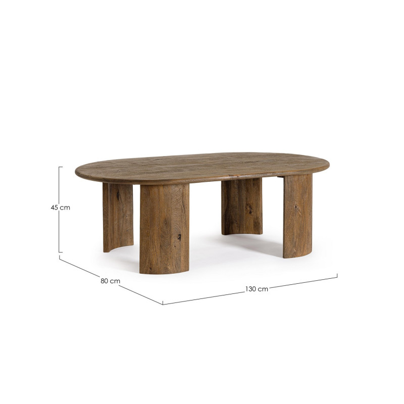 TAVOLINO ORLANDO OV BROWN 130X80