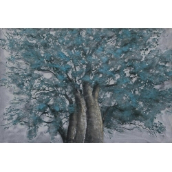 QUADRO ALBERO BLU