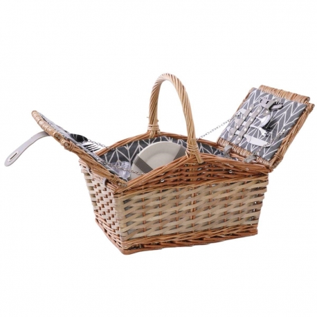 Cesto da picnic in vimini 39X28 H25