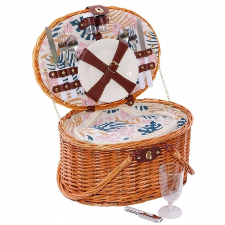 Cesto da picnic in vimini ovale 40X29H22