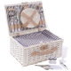 Cesto in da picnic in vimini con borsa frigo 40X28H18